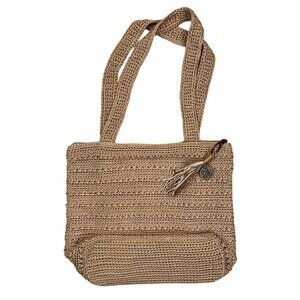 The Sak Originals Casual Classic Crochet RIviera Double-Strap Shoulder Bag READ